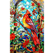 Load image into Gallery viewer, Diamond Painting - Full Round - glass art cardinal (40*60CM)