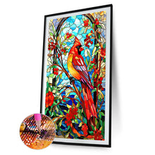 Load image into Gallery viewer, Diamond Painting - Full Round - glass art cardinal (40*60CM)