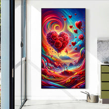 Load image into Gallery viewer, Diamond Painting - Full Round - dreamy clouds rose love (40*70CM)