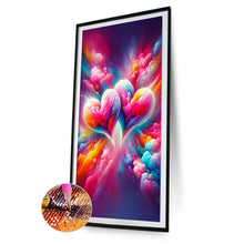 Load image into Gallery viewer, Diamond Painting - Full Round - Two hearts in dreamy clouds (40*70CM)