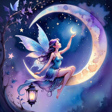 Load image into Gallery viewer, Diamond Painting - Full Round - Star and Moon Elf (30*30CM)