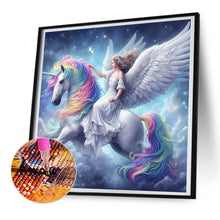 Load image into Gallery viewer, Diamond Painting - Full Round - Unicorn and girl (30*30CM)