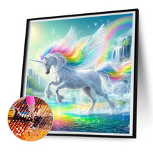 Load image into Gallery viewer, Diamond Painting - Full Round - garden unicorn (30*30CM)
