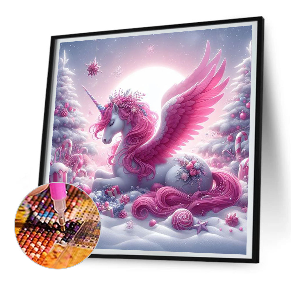 Diamond Painting - Full Round - garden unicorn (30*30CM)
