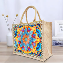 Load image into Gallery viewer, Linen DIY Flower Diamond Painting Purses for Women Adults Kids Craft (Mandala)