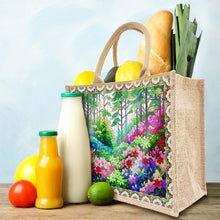 Load image into Gallery viewer, Linen DIY Flower Diamond Painting Purses for Women Adults Craft (Green Garden)