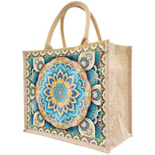 Load image into Gallery viewer, Linen DIY Flower Diamond Painting Purses for Women Adults Kids Craft (Mandala)
