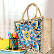 Load image into Gallery viewer, Linen DIY Flower Diamond Painting Purses for Women Adults Kids Craft (Mandala)