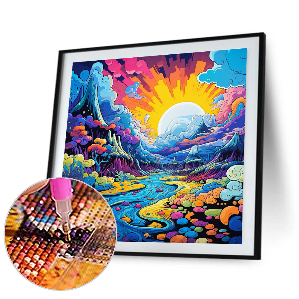 Diamond Painting - Full Round - Fantasy World¡¤Sun Vitality (30*30CM)