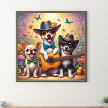 Load image into Gallery viewer, Diamond Painting - Full Round - Music and dogs (30*30CM)