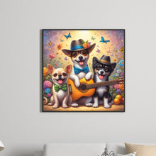 Load image into Gallery viewer, Diamond Painting - Full Round - Music and dogs (30*30CM)