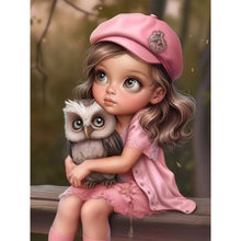 Load image into Gallery viewer, Diamond Painting - Full Round - sweet girl (30*40CM)