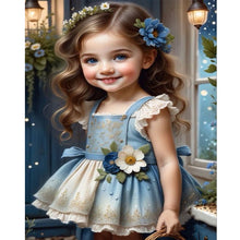 Load image into Gallery viewer, Diamond Painting - Full Round - sweet girl (40*50CM)