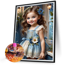 Load image into Gallery viewer, Diamond Painting - Full Round - sweet girl (40*50CM)