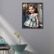 Load image into Gallery viewer, Diamond Painting - Full Round - sweet girl (40*50CM)