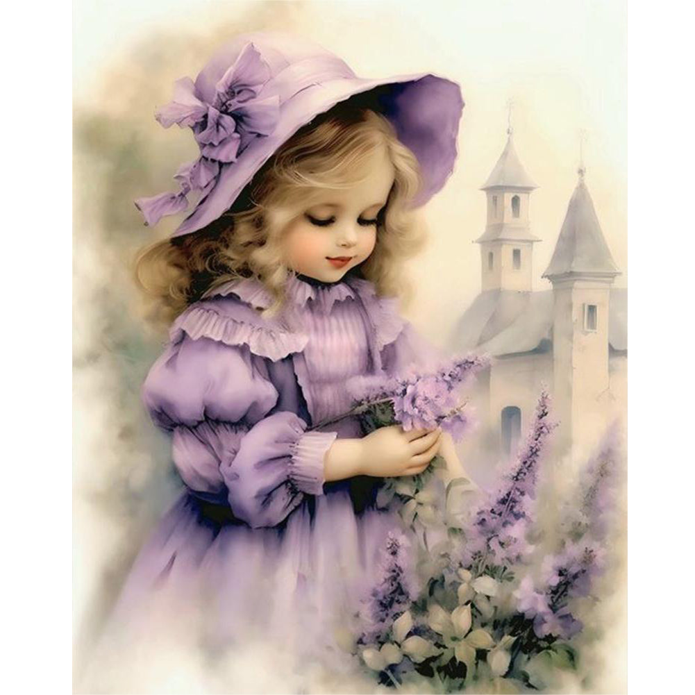 Diamond Painting - Full Round - sweet girl (40*50CM)
