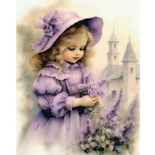 Load image into Gallery viewer, Diamond Painting - Full Round - sweet girl (40*50CM)