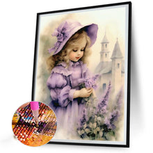 Load image into Gallery viewer, Diamond Painting - Full Round - sweet girl (40*50CM)