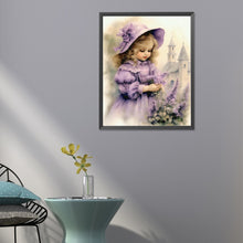 Load image into Gallery viewer, Diamond Painting - Full Round - sweet girl (40*50CM)