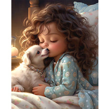 Load image into Gallery viewer, Diamond Painting - Full Round - sweet girl (40*50CM)