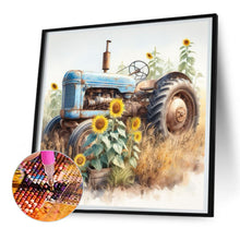 Load image into Gallery viewer, Diamond Painting - Full Round - sunflower tractor (30*30CM)