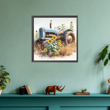 Load image into Gallery viewer, Diamond Painting - Full Round - sunflower tractor (30*30CM)