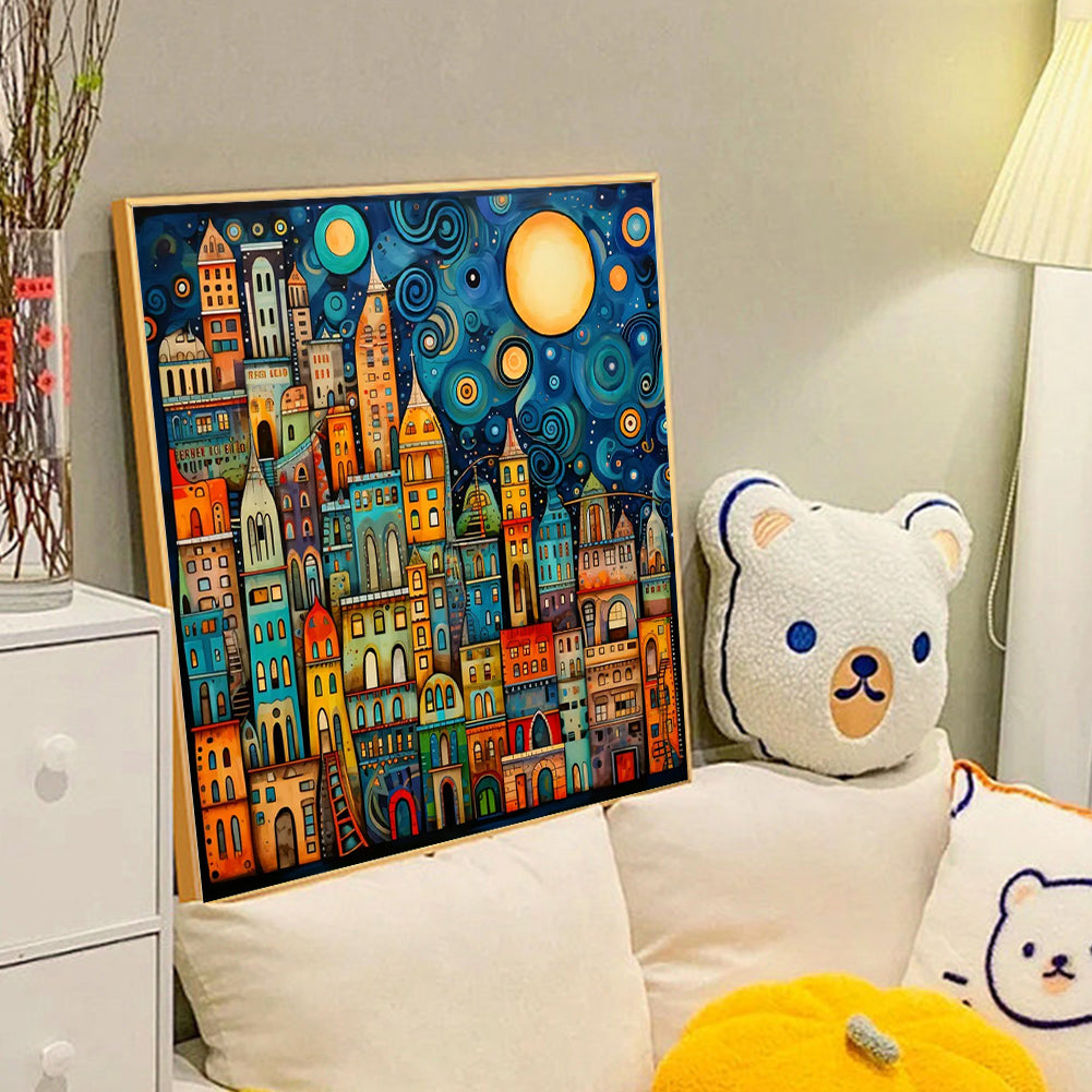 Diamond Painting - Full Round - color house (40*40CM)