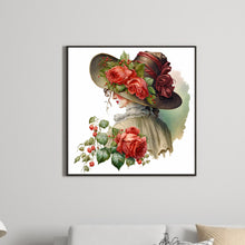 Load image into Gallery viewer, Diamond Painting - Full Round - French rose lady (30*30CM)