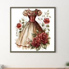 Load image into Gallery viewer, Diamond Painting - Full Round - rose skirt (30*30CM)