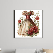 Load image into Gallery viewer, Diamond Painting - Full Round - rose skirt (30*30CM)
