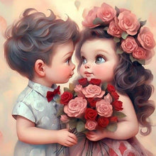 Load image into Gallery viewer, Diamond Painting - Full Round - Valentine's Day young couple (30*30CM)
