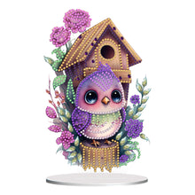 Load image into Gallery viewer, Resin Cute Bird Special Shaped Desktop Diamond Art Kit Desktop Decor (Bird)