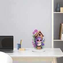 Load image into Gallery viewer, Resin Cute Bird Special Shaped Desktop Diamond Art Kit Desktop Decor (Bird)