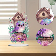 Load image into Gallery viewer, Resin Cute Bird Special Shaped Desktop Diamond Art Kit Desktop Decor (Bird)