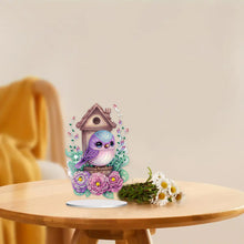 Load image into Gallery viewer, Resin Cute Bird Special Shaped Desktop Diamond Art Kit Desktop Decor (Bird)