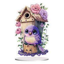 Load image into Gallery viewer, Resin Cute Bird Special Shaped Desktop Diamond Art Kit Desktop Decor (Bird)