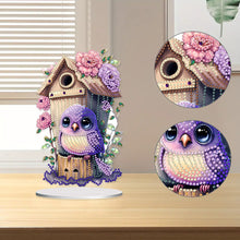 Load image into Gallery viewer, Resin Cute Bird Special Shaped Desktop Diamond Art Kit Desktop Decor (Bird)