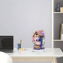 Load image into Gallery viewer, Resin Cute Bird Special Shaped Desktop Diamond Art Kit Desktop Decor (Bird)