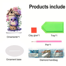 Load image into Gallery viewer, Resin Cute Bird Special Shaped Desktop Diamond Art Kit Desktop Decor (Bird)