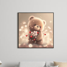 Load image into Gallery viewer, Diamond Painting - Full Round - Take the flower bear (30*30CM)