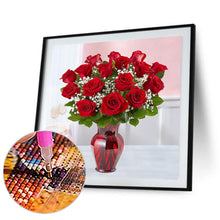 Load image into Gallery viewer, Diamond Painting - Full Round - royal red rose (50*50CM)