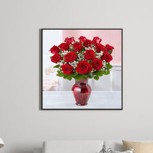 Load image into Gallery viewer, Diamond Painting - Full Round - royal red rose (50*50CM)
