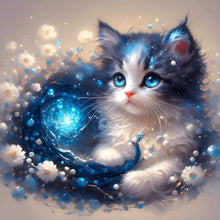 Load image into Gallery viewer, Diamond Painting - Full Round - Flowers and kittens (30*30CM)