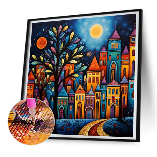 Diamond Painting - Full Round - color house (30*30CM)