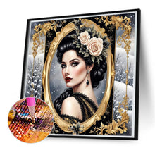 Load image into Gallery viewer, Diamond Painting - Full Round - noble lady (50*50CM)