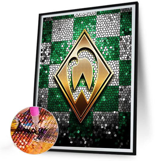 Diamond Painting - Full Round - Werder Bremen logo (30*40CM)
