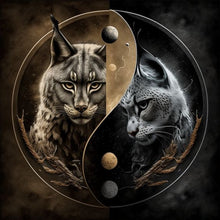 Load image into Gallery viewer, Diamond Painting - Full Round - Yin Yang cat (30*30CM)