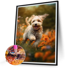 Load image into Gallery viewer, Diamond Painting - Full Square - running puppy (30*40CM)