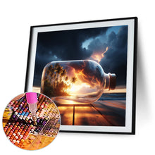 Load image into Gallery viewer, Diamond Painting - Full Round - bottle sunset (35*35CM)
