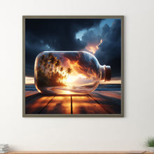 Load image into Gallery viewer, Diamond Painting - Full Round - bottle sunset (35*35CM)